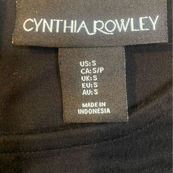 Cynthia Rowley Black Drop Waist Mini Dress with Pockets - Picture 2 of 6